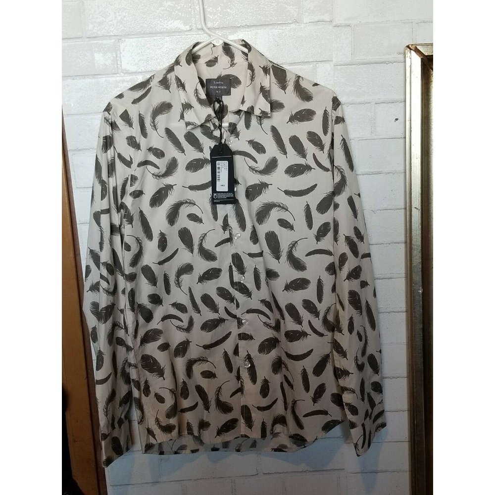 NWT Peter Werth London No1 Shirt Off White Fur